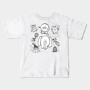 Jungle Bubble Animals Kids T-Shirt